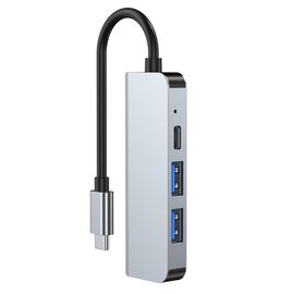 HUB Tech-Protect V2 4in1 USB-C - USB-A 3.0 / USB-A 2.0 / USB-C / HDMI - gray | Techbox
