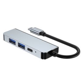 HUB Tech-Protect V2 4in1 USB-C - USB-A 3.0 / USB-A 2.0 / USB-C / HDMI - gray | Techbox