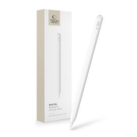 Tech-Protect Digital Magnetic Stylus Pen 2 Magnetic for iPad Tablet - White | Techbox