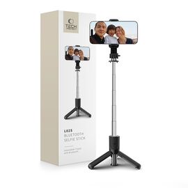 Tech-Protect L02S Bluetooth selfie stick with tripod up to 72cm - black - Cameras Accessories - Action Cameras - Techbox