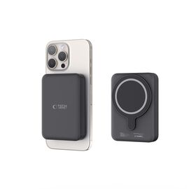 Tech-Protect LifeMag PB11 Powerbank with MagSafe 10000mAh 15W USB-C port - black + USB-C cable - Powerbanks - Smartphone Chargers - Techbox