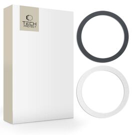 Tech-Protect MagMat MagSafe magnetic ring universal - black / silver (2 pcs.) - Smartphone Accessories - Cables & Accessories - Techbox