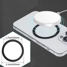 Tech-Protect MagMat MagSafe magnetic ring universal - black / silver (2 pcs.) - Smartphone Accessories - Cables & Accessories - Techbox