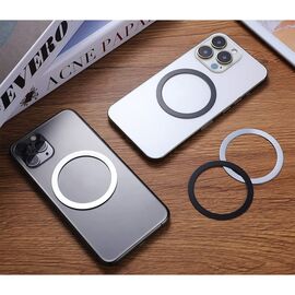 Tech-Protect MagMat MagSafe magnetic ring universal - black / silver (2 pcs.) - Smartphone Accessories - Cables & Accessories - Techbox
