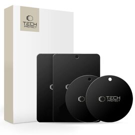 Tech-Protect MetalPlate magnetic plates for car holders - black (4 pcs.) - Smartphone Holders - Smartphones - Techbox