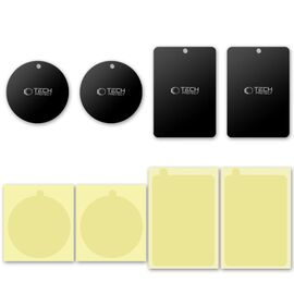 Tech-Protect MetalPlate magnetic plates for car holders - black (4 pcs.) - Smartphone Holders - Smartphones - Techbox