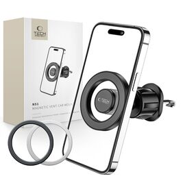 Tech-Protect N51 Car Phone Holder with MagSafe for Air Vent - Black - Smartphone Holders - Smartphones - Techbox