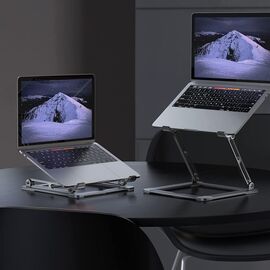 Tech-Protect ULS400 universal foldable stand for laptops up to 17" - silver | Techbox