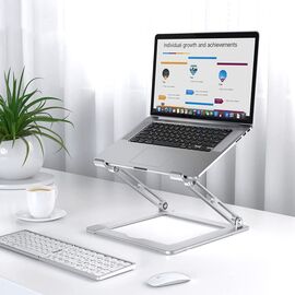 Tech-Protect ULS400 universal foldable stand for laptops up to 17" - silver | Techbox