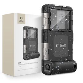 Tech-Protect Waterproof Case IPX8 for 4.7-6.7" Smartphones - Black | Techbox