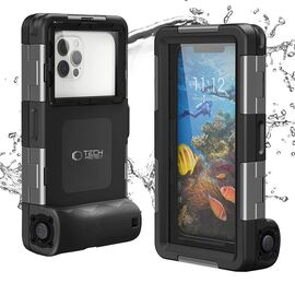 Tech-Protect Waterproof Case IPX8 for 4.7-6.7" Smartphones - Black | Techbox