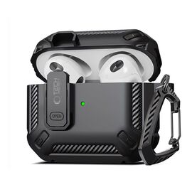 Tech-Protect X-Carbo Case for AirPods Pro 1 / 2 - Black - Smartphone Accessories - Cables & Accessories - Techbox