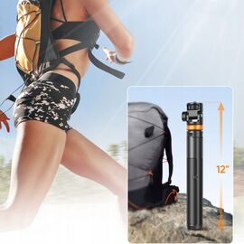 Tech-Protect L03S Bluetooth selfie stick with remote control, tripod up to 148cm and head 180 - black - Cameras Accessories - Action Cameras - Techbox