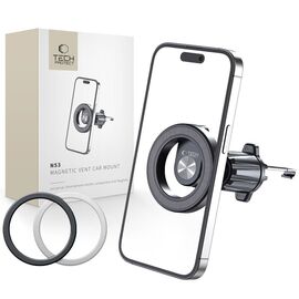 Tech-Protect N53 Car Phone Holder with MagSafe for Air Vent - Black - Smartphone Holders - Smartphones - Techbox