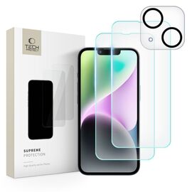 Tech-Protect Supreme Set for iPhone 14 2x tempered glass for display / tempered glass for camera | Techbox