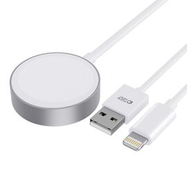 Tech-Protect UltraBoost 2in1 Magnetic Charger with USB-C / Lightning Cables for Apple Watch 1.5m - White | Techbox
