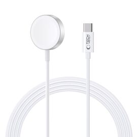 Tech-Protect UltraBoost Magnetic Inductive Charger with USB-C Connector for Apple Watch 1.2m - White | Techbox