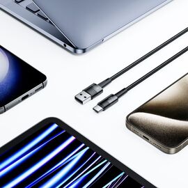 Tech-Protect UltraBoost USB-C / USB-A Cable 66W 6A 0.25m - Gray - Cables & Adapters - Cables & Accessories - Techbox