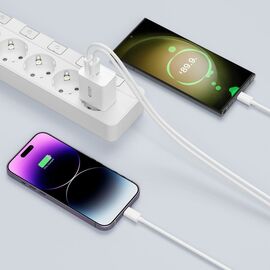 Tech-Protect C35W charger 2x USB-C PD 35W - white - Travel Chargers - Smartphone Chargers - Techbox
