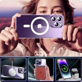 Tech-Protect FlexAir Hybrid MagSafe Case for Samsung Galaxy S24 Ultra - Clear - Uncategorized Cases (2) - Cases - Techbox