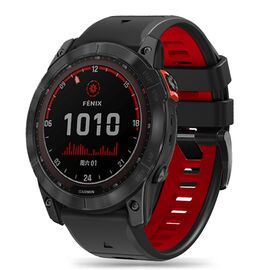 Tech-Protect IconBand Pro Strap for Garmin Fenix 3 / 5X / 3HR / 5X Plus / 6X / 6X Pro / 7X - Black/Red - Accessories - Smartwatches & Accessories - Techbox