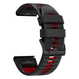 Tech-Protect IconBand Pro Strap for Garmin Fenix 3 / 5X / 3HR / 5X Plus / 6X / 6X Pro / 7X - Black/Red - Accessories - Smartwatches & Accessories - Techbox