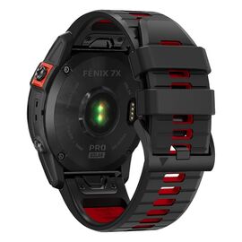 Tech-Protect IconBand Pro Strap for Garmin Fenix 3 / 5X / 3HR / 5X Plus / 6X / 6X Pro / 7X - Black/Red - Accessories - Smartwatches & Accessories - Techbox