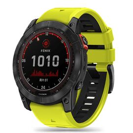 Tech-Protect IconBand Pro Strap for Garmin Fenix 3 / 5X / 3HR / 5X Plus / 6X / 6X Pro / 7X - Lime Black - Accessories - Smartwatches & Accessories - Techbox