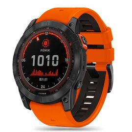 Tech-Protect IconBand Pro Strap for Garmin Fenix 3 / 5X / 3HR / 5X Plus / 6X / 6X Pro / 7X - Orange-Black - Accessories - Smartwatches & Accessories - Techbox