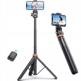Tech-Protect L03S Bluetooth selfie stick with remote control, tripod up to 148cm and 180 head - white - Cameras Accessories - Action Cameras - Techbox