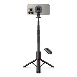 Tech-Protect L06S Bluetooth magnetic selfie stick with MagSafe, remote control, tripod up to 82cm and 360 head - black - Cameras Accessories - Action Cameras - Techbox