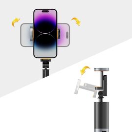 Tech-Protect L08S Bluetooth Selfie Stick with Remote Control, Tripod up to 141cm - Black - Cameras Accessories - Action Cameras - Techbox