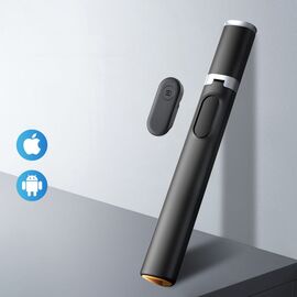 Tech-Protect L08S Bluetooth Selfie Stick with Remote Control, Tripod up to 141cm - Black - Cameras Accessories - Action Cameras - Techbox