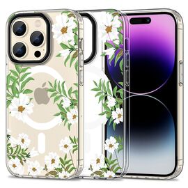 Tech-Protect MagMood MagSafe iPhone 15 Pro Max Case - Daisies with Leaves | Techbox