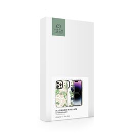 Tech-Protect MagMood MagSafe iPhone 15 Pro Max Case - Daisies with Leaves | Techbox
