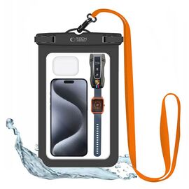 Tech-Protect Waterproof Case UWC9 waterproof for devices up to 8.9" - black and orange | Techbox