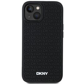 DKNY 3D Rubber Repeat Pattern case for iPhone 15/14/13 - black - Uncategorized Cases (2) - Cases - Techbox