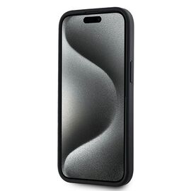 DKNY Leather Checkered Mono Pattern MagSafe Case for iPhone 15/14/13 - Black - Uncategorized Cases (2) - Cases - Techbox