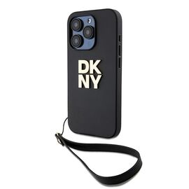 DKNY Wrist Strap Stock Logo case for iPhone 15 Pro - black - Uncategorized Cases (2) - Cases - Techbox