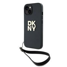 DKNY Wrist Strap Stock Logo iPhone 15 Plus Case - Black - Uncategorized Cases (2) - Cases - Techbox