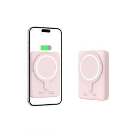 Tech-Protect LifeMag PB11 Powerbank with MagSafe 10000mAh 15W USB-C port - pink + USB-C cable - Powerbanks - Smartphone Chargers - Techbox