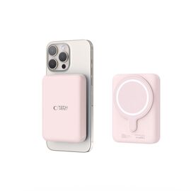 Tech-Protect LifeMag PB11 Powerbank with MagSafe 10000mAh 15W USB-C port - pink + USB-C cable - Powerbanks - Smartphone Chargers - Techbox