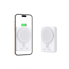 Tech-Protect LifeMag PB11 Powerbank with MagSafe 10000mAh 15W USB-C port - white + USB-C cable - Powerbanks - Smartphone Chargers - Techbox