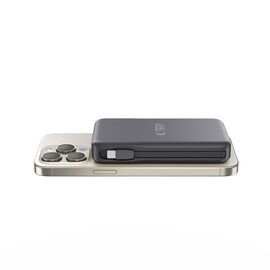 Tech-Protect LifeMag PB31 Powerbank with MagSafe 10000mAh 15W USB-C / USB-A / built-in USB-C / Lightning cables - black - Powerbanks - Smartphone Chargers - Techbox
