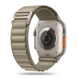 Tech-Protect Nylon Pro Strap for Apple Watch 4 / 5 / 6 / 7 / 8 / 9 / SE / Ultra 1 / 2 (42/44/45/49 mm) - Titanium Olive | Techbox