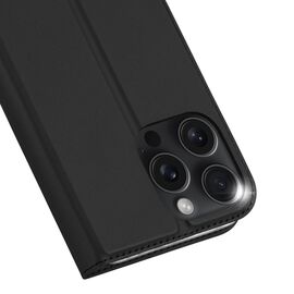 Dux Ducis Skin Pro iPhone 16 Pro Case with Flip and Card Slot - Black | Techbox