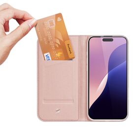 Dux Ducis Skin Pro iPhone 16 Pro Max Case with Flip and Card Slot - Pink | Techbox