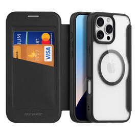 Dux Ducis Skin X Pro iPhone 16 Pro Case with MagSafe and Flip Cover - Black | Techbox