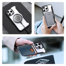 Dux Ducis Skin X Pro iPhone 16 Pro Case with MagSafe and Flip Cover - Black | Techbox