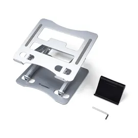 Laptop stand Wozinsky WRS-CPY75DSS aluminum + Free! smartphone stand - silver | Techbox